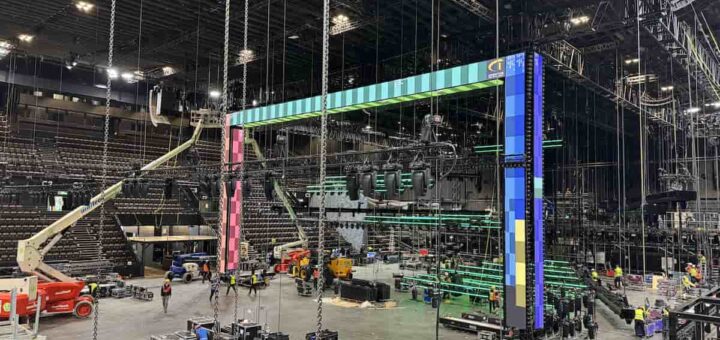 palco in costruzione eurovision 2025